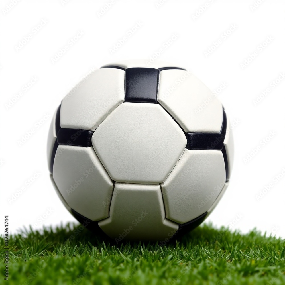 Obraz premium Soccer ball, Football, isolated on white background, full depth of field