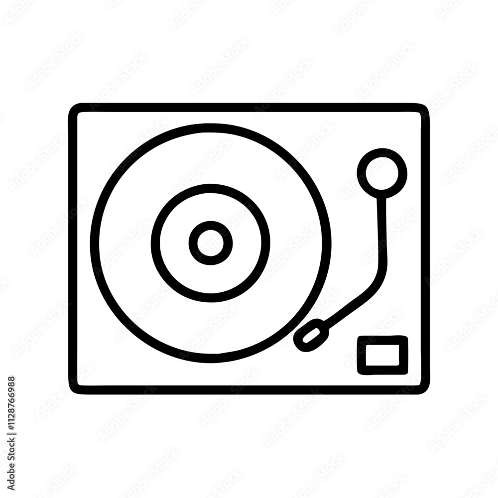 record player icon, national retro day line art, retro icon - simple black line art icon of record player , for national retro day celebrations. retro vector art. record player icon, national retro day line art, retro icon - simple black line art icon of record player , for national retro day celebrations. retro vector art.