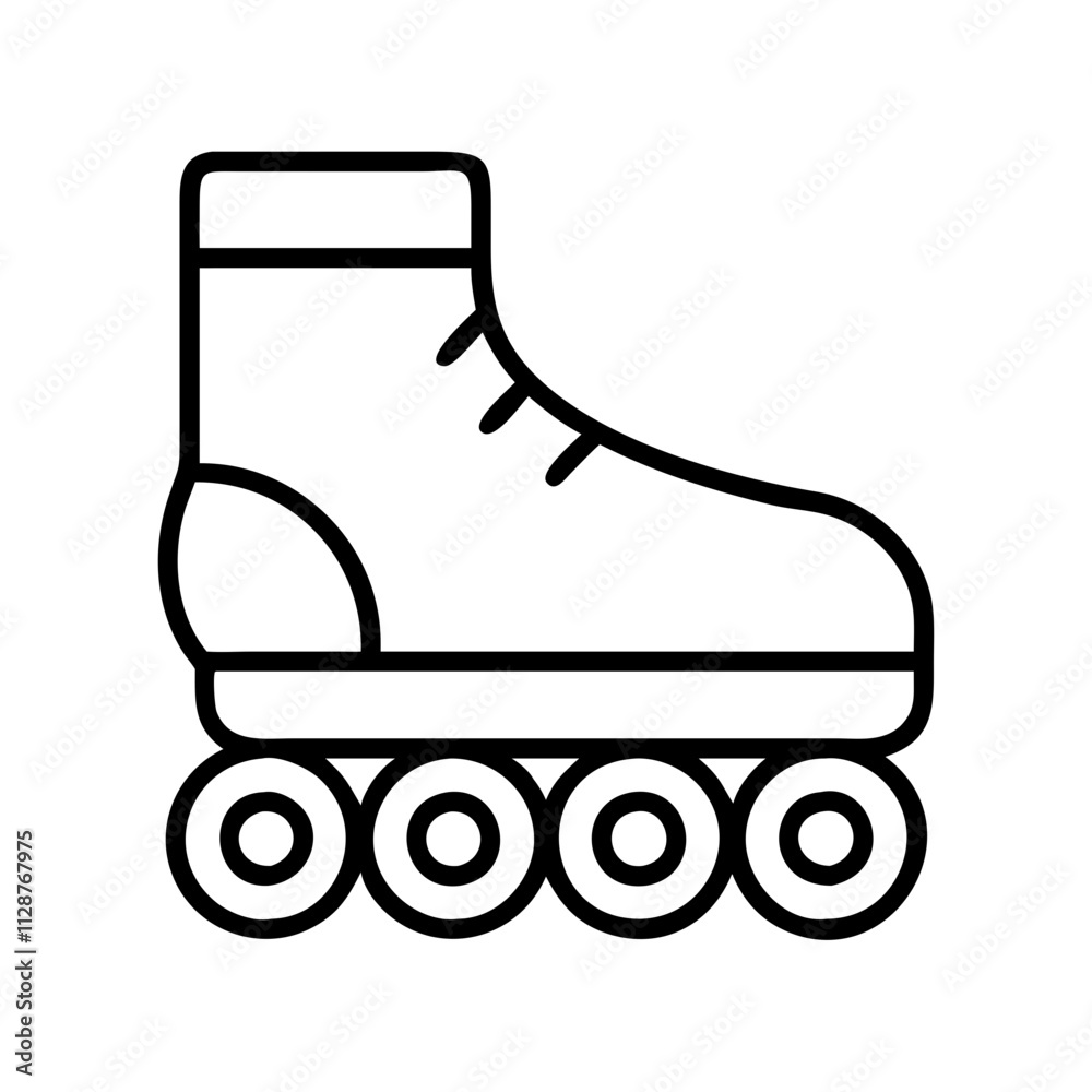 roller skates icon, national retro day line art, retro icon - simple black line art icon of roller skates , for national retro day celebrations. retro vector art. roller skates icon, national retro day line art, retro icon - simple black line art icon of roller skates , for national retro day celebrations. retro vector art.