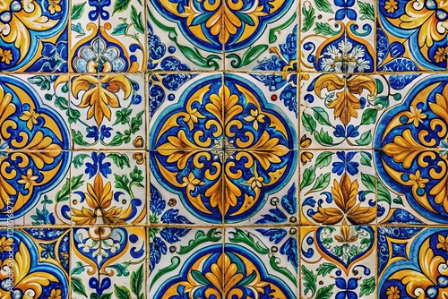 Captivating Portuguese Azulejos: Intricate Tile Patterns Showcasing the Cultural Heritage of Portugal in Stunning Detail and Vivid Colors for Home Decor Inspiration