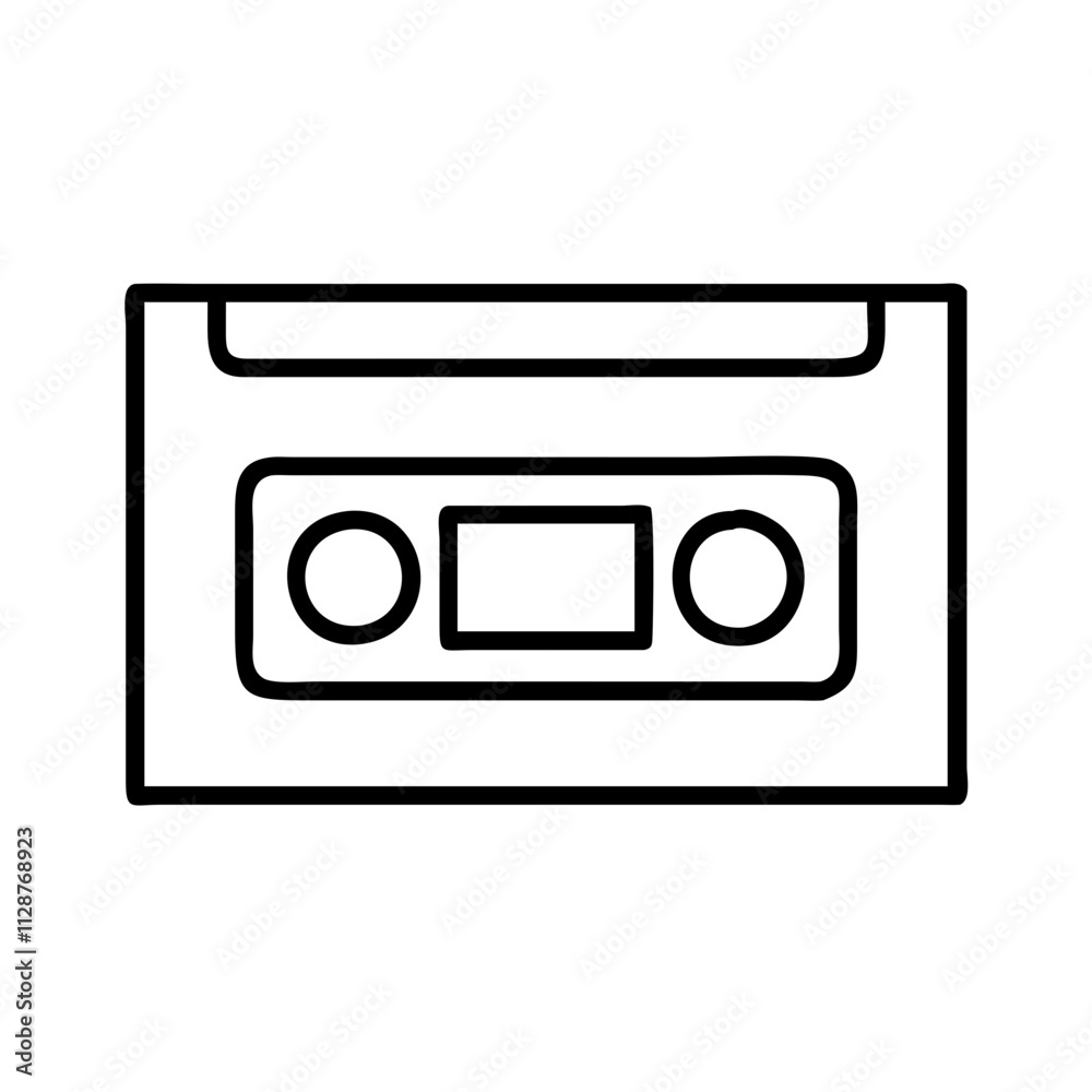 vhs tape icon, national retro day line art, retro icon - simple black line art icon of vhs tape , for national retro day celebrations. retro vector art. vhs tape icon, national retro day line art, retro icon - simple black line art icon of vhs tape , for national retro day celebrations. retro vector art.