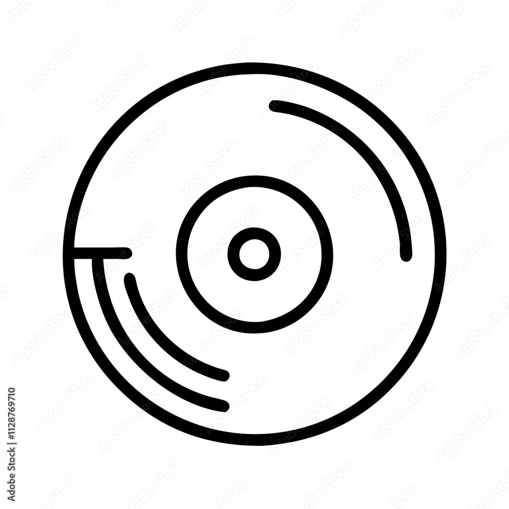 vinyl record icon, national retro day line art, retro icon - simple black line art icon of vinyl record , for national retro day celebrations. retro vector art. vinyl record icon, national retro day line art, retro icon - simple black line art icon of vinyl record , for national retro day celebrations. retro vector art.