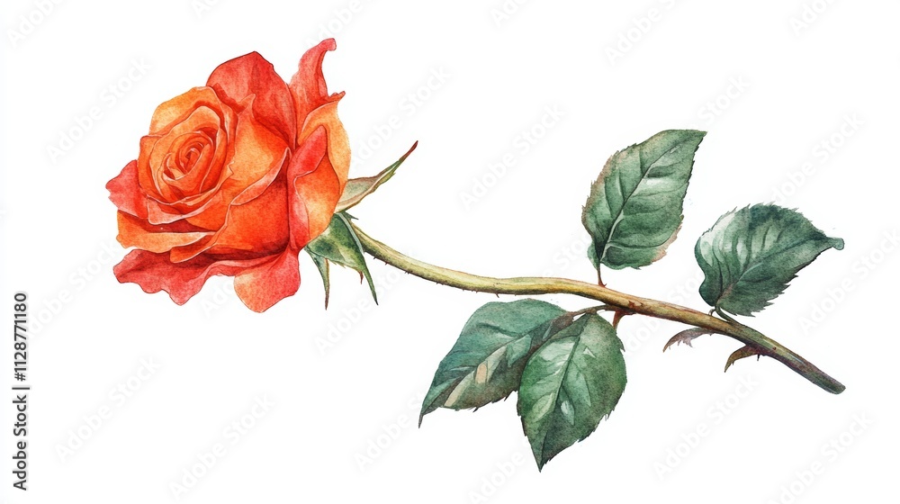 Obraz premium Rose watercolor