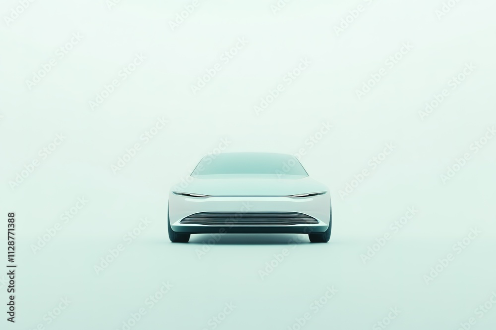 minimalistic representation of car grille with chrome accents displayed on white background minimalistic representation of car grille with chrome accents displayed on white background