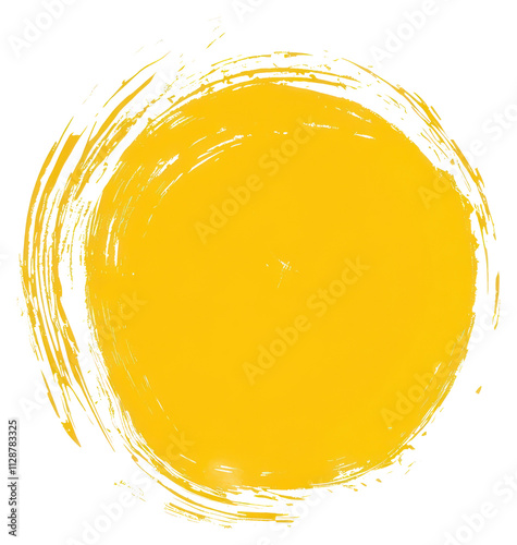 PNG A yellow dot illustration art brushstroke. photo