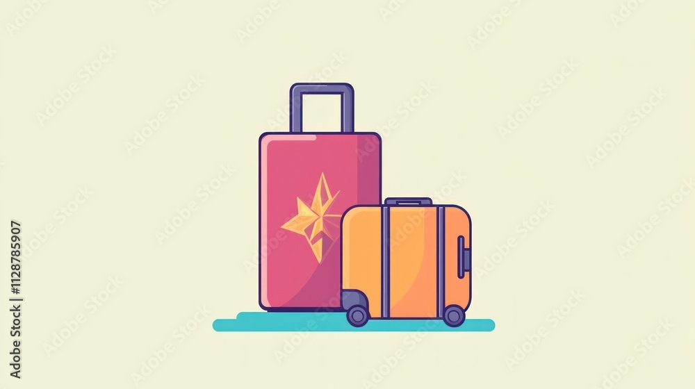 Two Suitcases Ready For A Travel Adventure