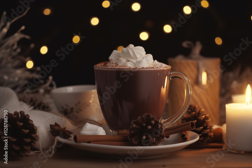 Steaming Hot Chocolate with Marshmallows