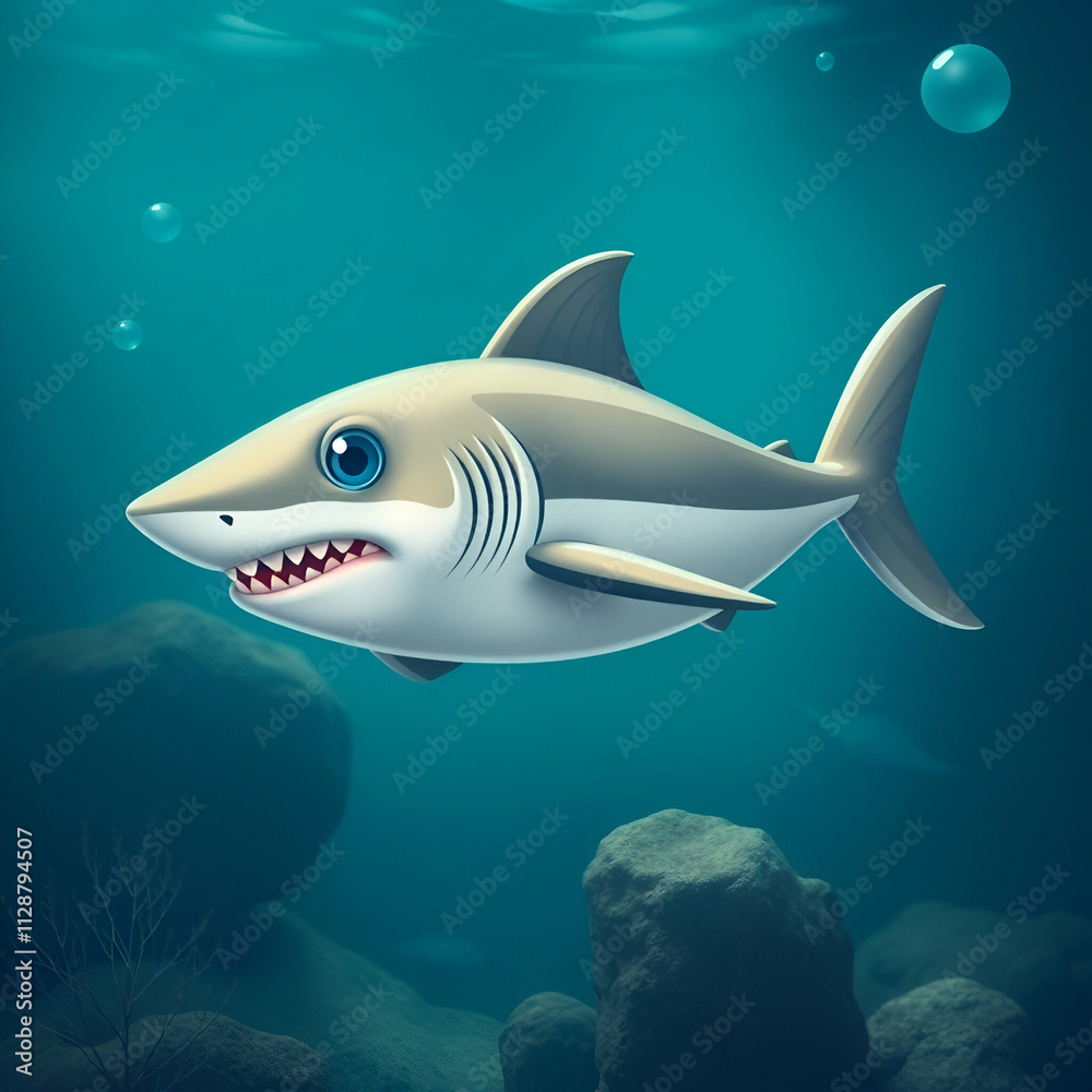 Obraz premium shark in the sea