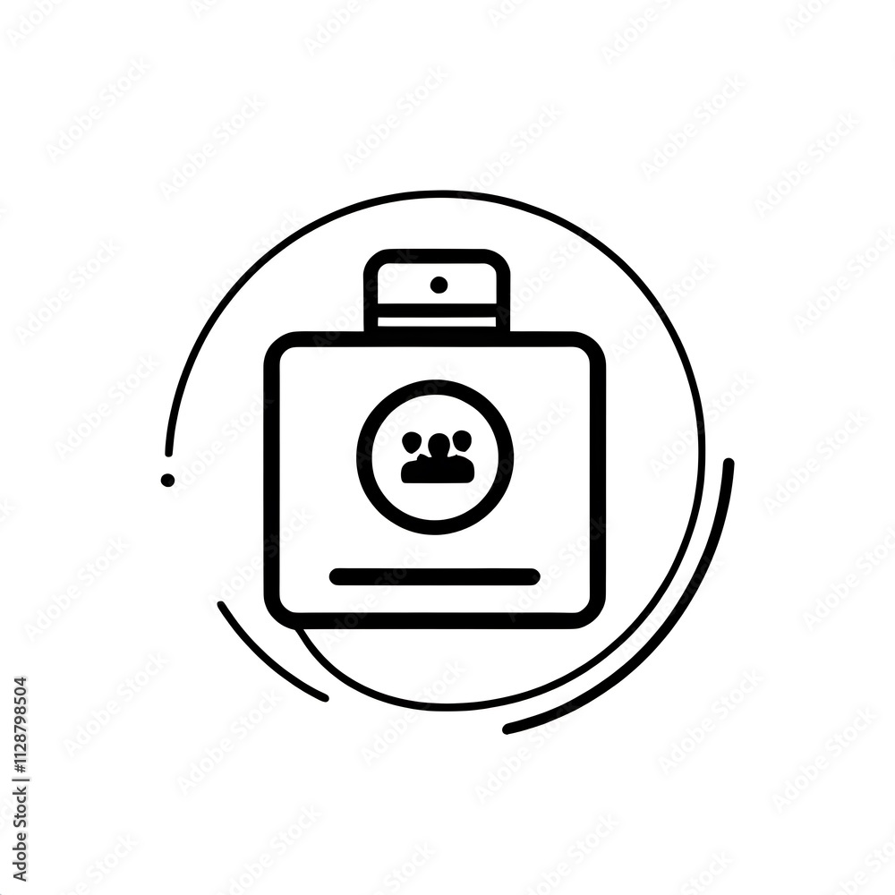 Group Chat Icon: A simple yet effective line icon depicting a group chat app, perfect for social media, apps, and digital communication themes. Group Chat Icon: A simple yet effective line icon depicting a group chat app, perfect for social media, apps, and digital communication themes.