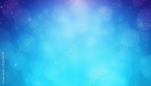 Abstract Blue Background With Sparkling Lights