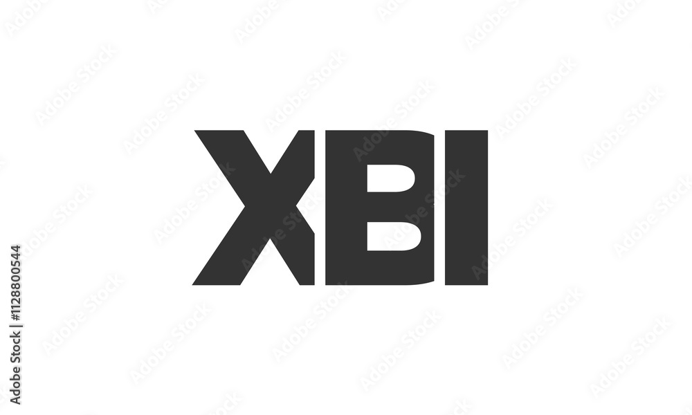 XBI logo design template with strong and modern bold text. Initial based vector logotype featuring simple and minimal typography. Trendy company identity. XBI logo design template with strong and modern bold text. Initial based vector logotype featuring simple and minimal typography. Trendy company identity.