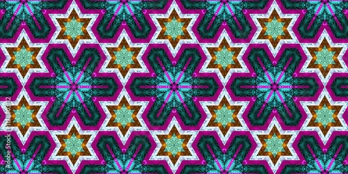 Abstract Kaleidoscope Geometry Psychedelic Art Pattern Background Wallpaper