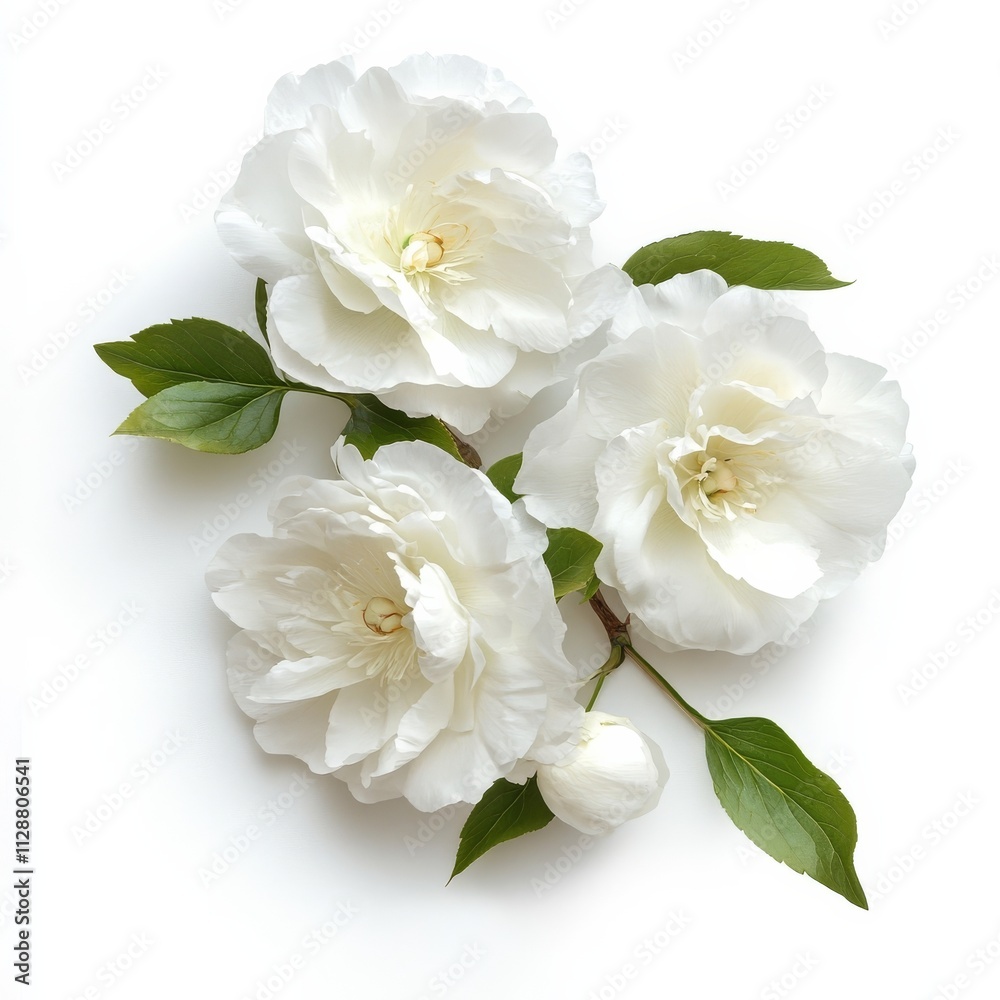 Fototapeta premium White flower isolated