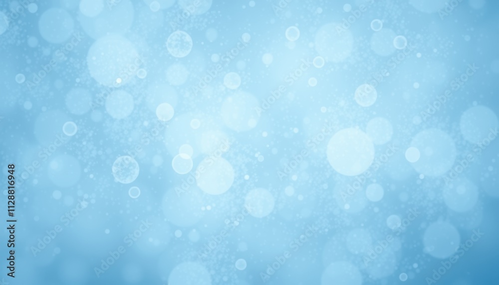 Abstract Blue Background With Light Bokeh Circles Abstract Blue Background With Light Bokeh Circles