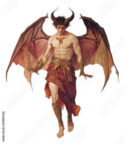 PNG A Satan art illustration supernatural. photo