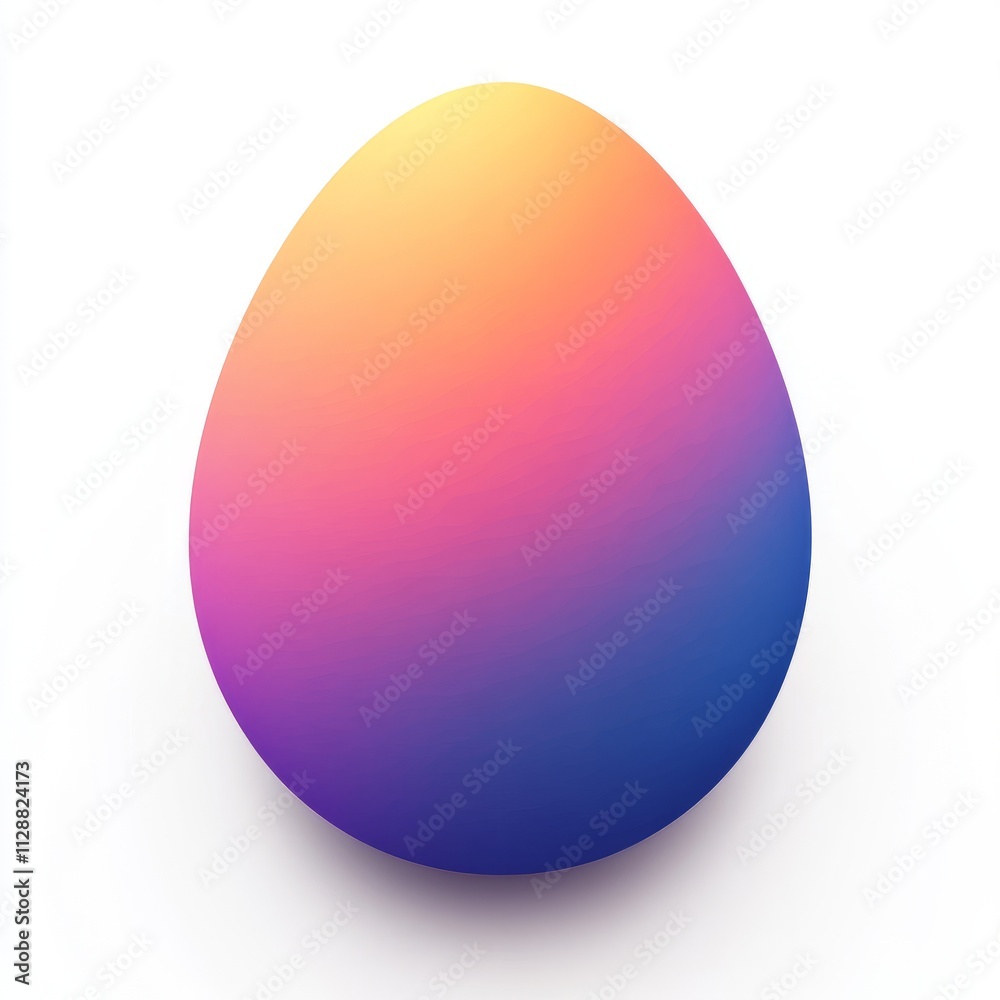 Gradient Egg Shape Graphic Design Gradient Egg Shape Graphic Design