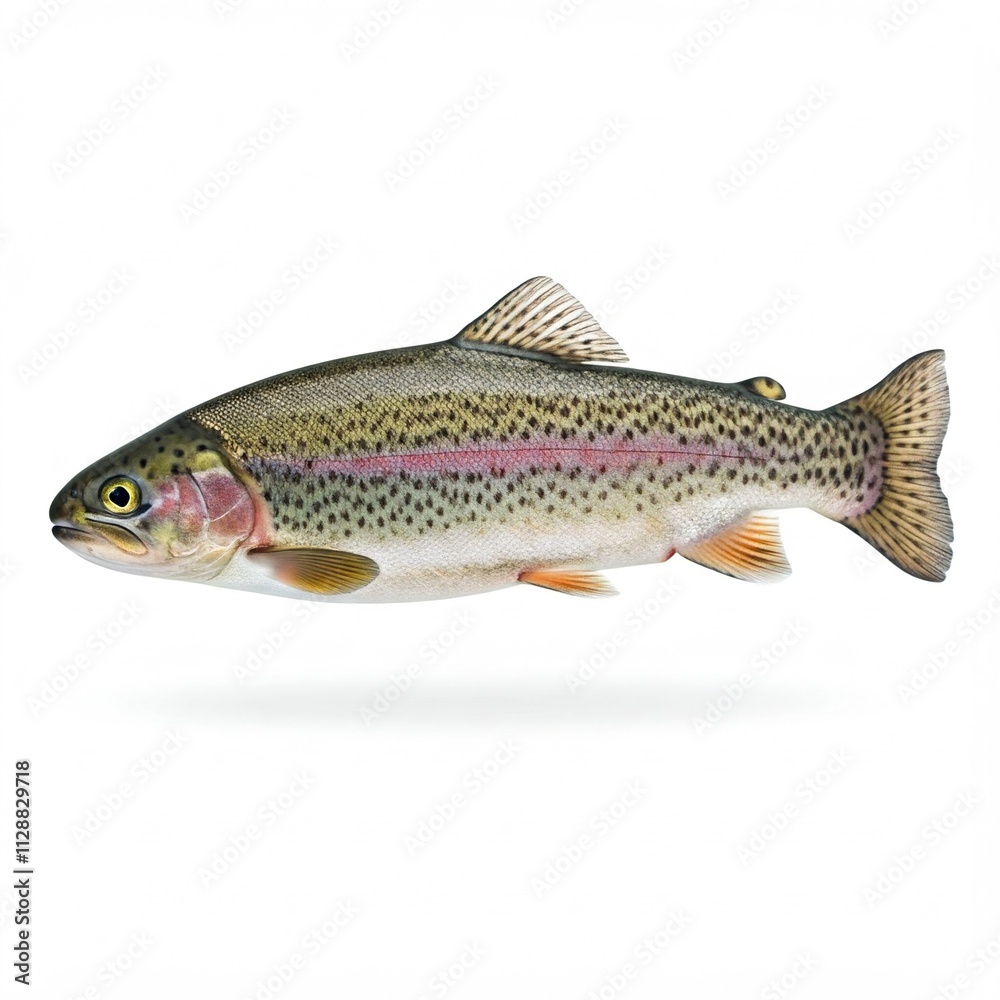 Fototapeta premium trout on a white background