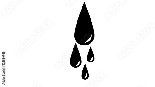 blood thinning, black isolated silhouette