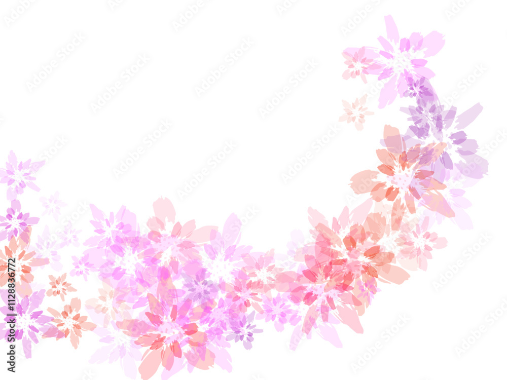 Fototapeta premium pink flowers background