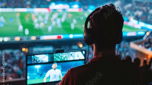 Behind the Scenes: A Sports Broadcaster's Focus photo