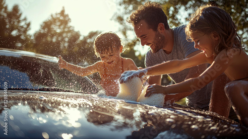 “Laughter in the Sunshine: Washing Together”