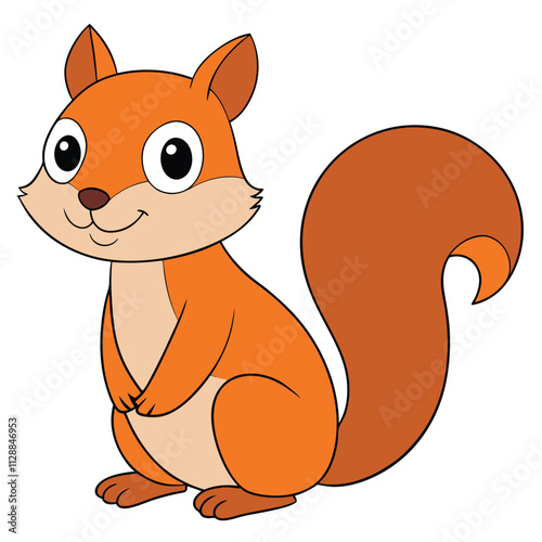 rodents animal flat vector illustration on white background.