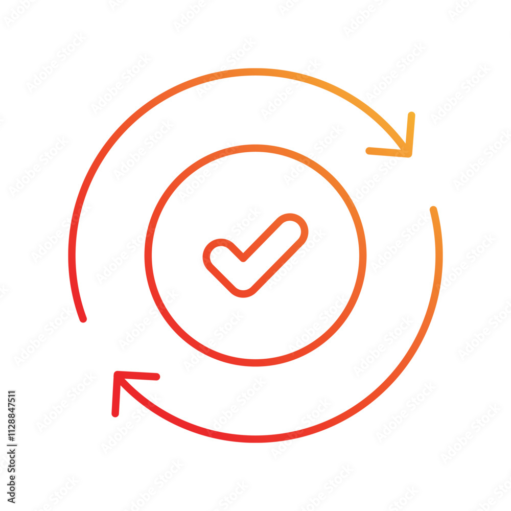 Progress gradient icon with white background vector stock illustration Progress gradient icon with white background vector stock illustration