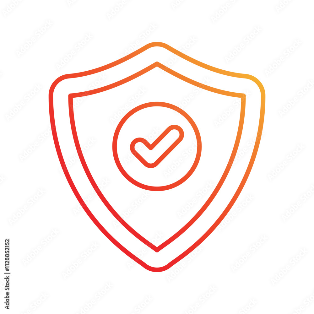 Quality gradient icon with white background vector stock illustration Quality gradient icon with white background vector stock illustration