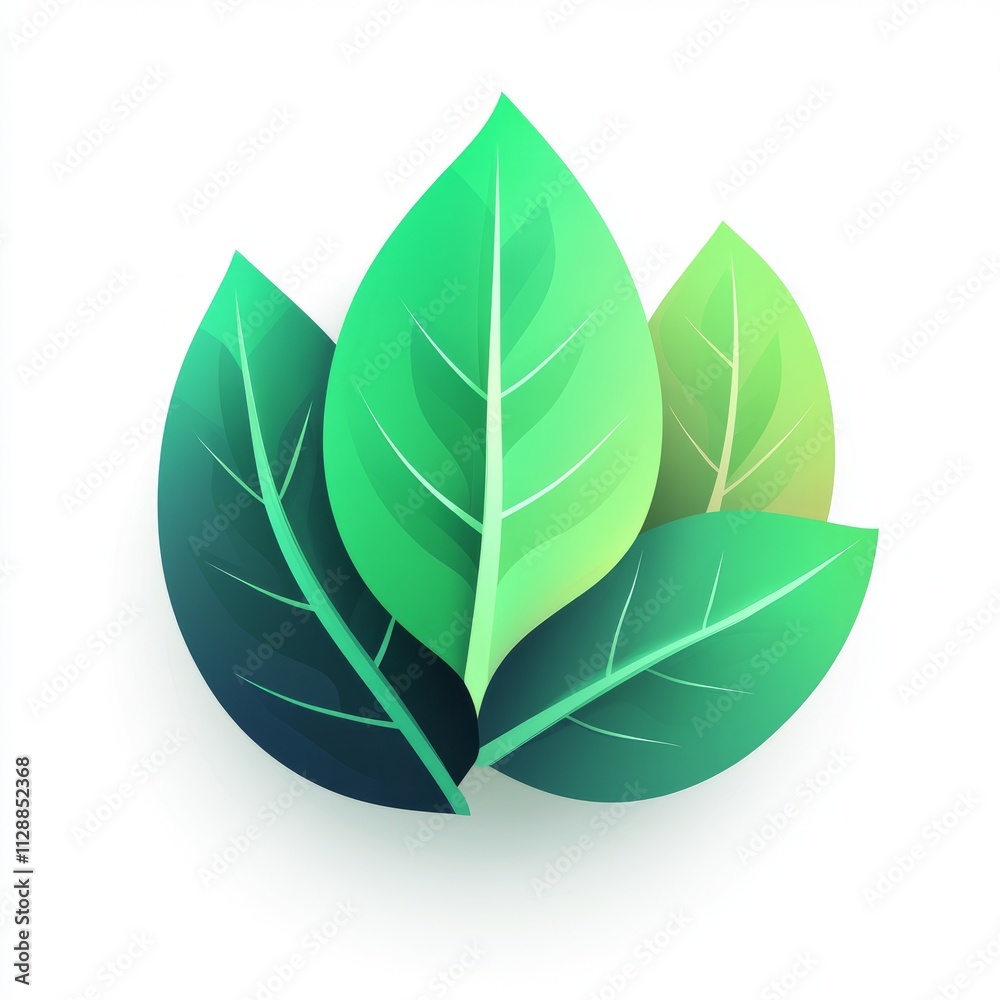Beautiful Green Leaves Design Beautiful Green Leaves Design
