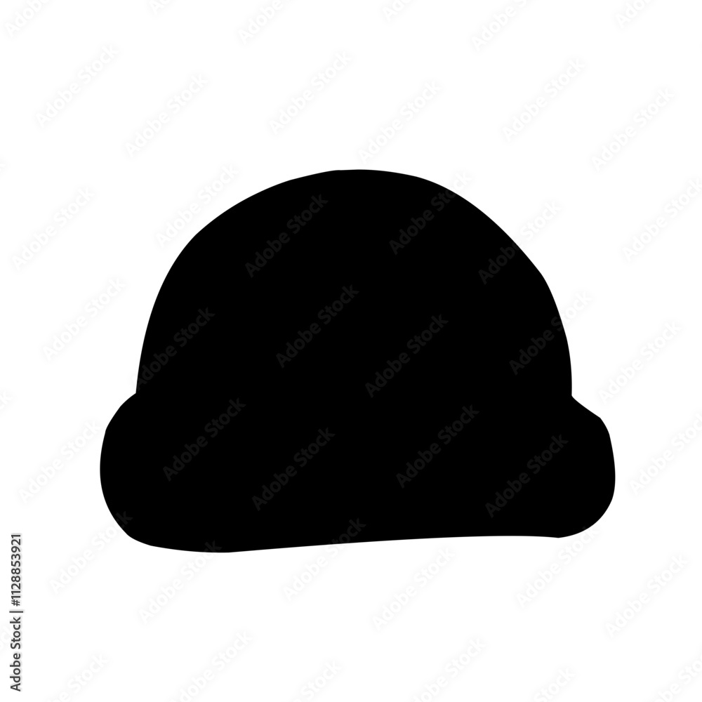 Hand drawn cap hats Silhouette Hand drawn cap hats Silhouette