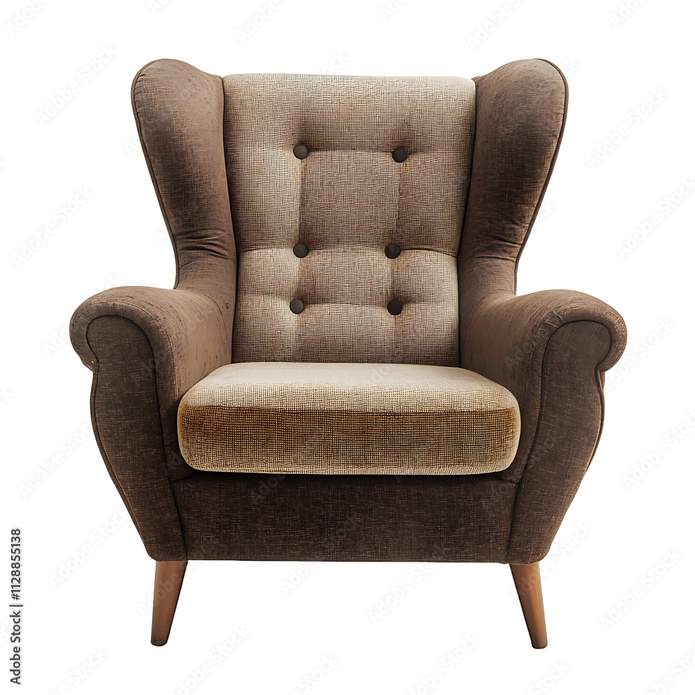 Modern Armchair - Isolated on White Background Modern Armchair - Isolated on White Background