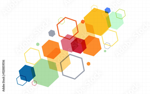 Abstract colorful polygonal tech background futuristic modern shape presentation slide wallpaper background