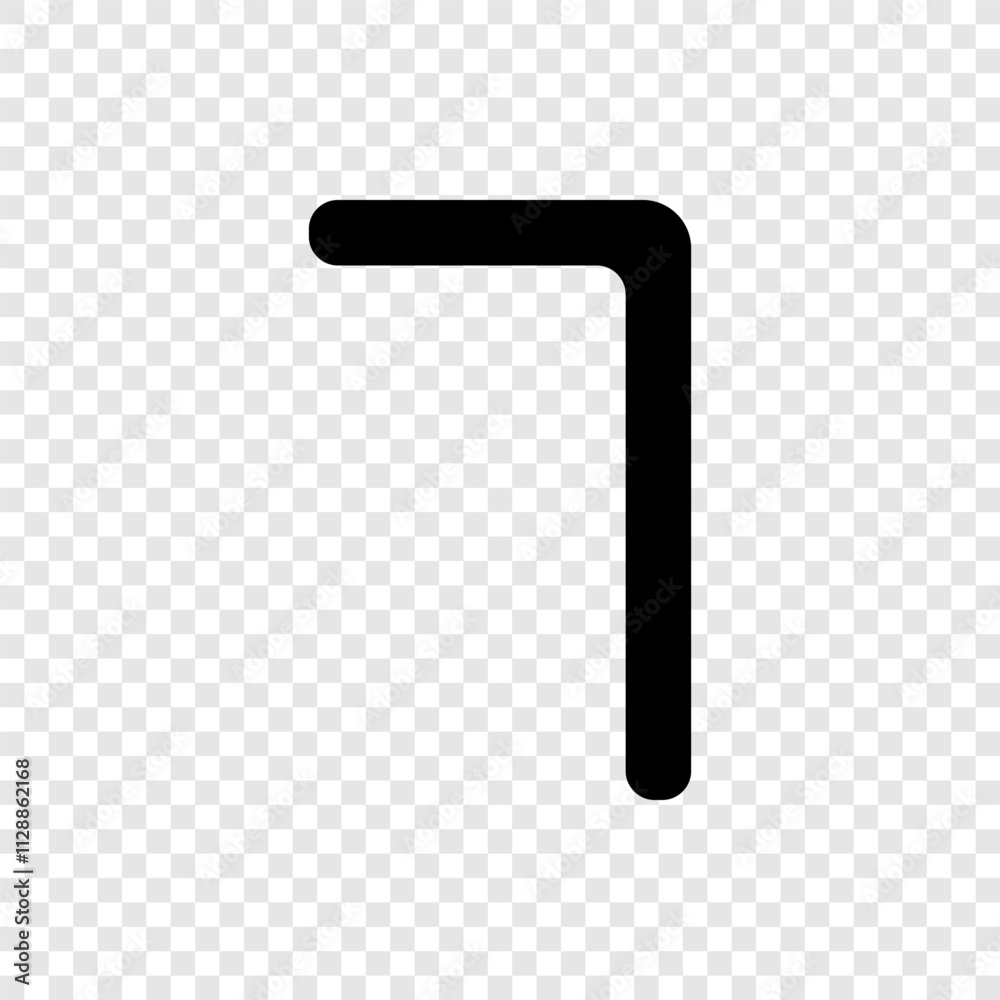 Number seven, numeral simple icon vector. Flat design. Transparent grid Number seven, numeral simple icon vector. Flat design. Transparent grid