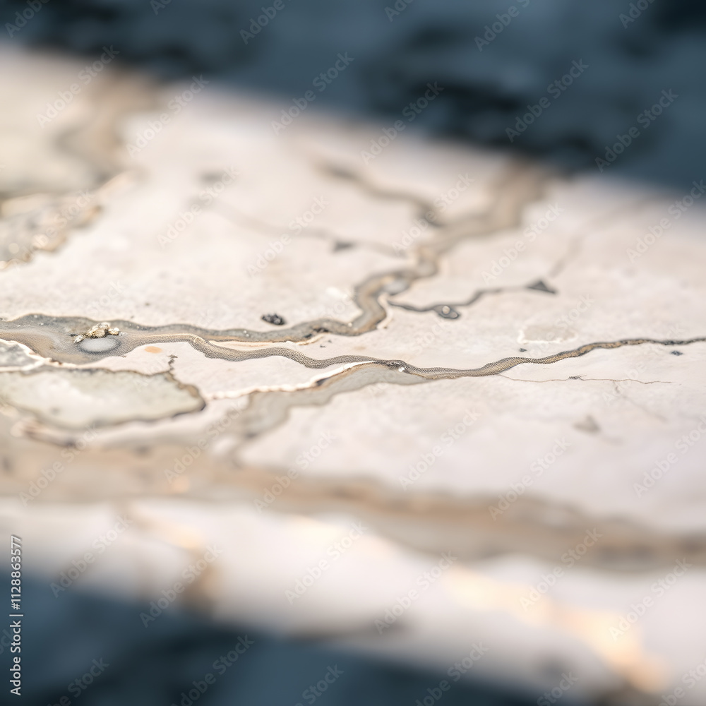 a marble floor with a silver and gold speckled design. a marble floor with a silver and gold speckled design.