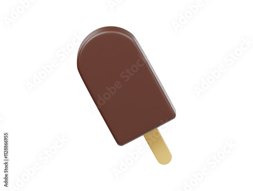 3d ice cream icon isolated