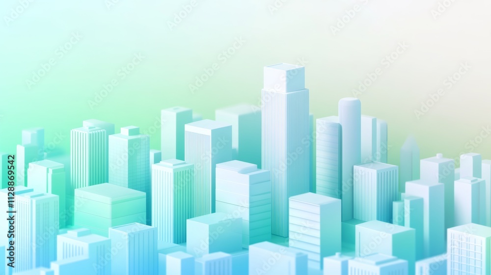 Urban gradient architecture blueprint city building background modern design concept viewpoint Urban gradient architecture blueprint city building background modern design concept viewpoint