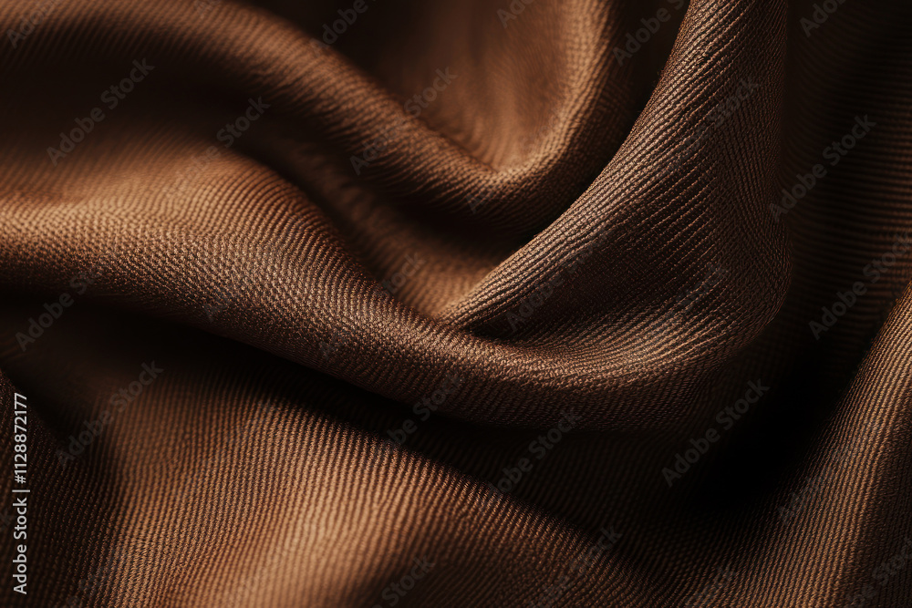 luxurious soft mocha mousse fabric with elegant flowing folds luxurious soft mocha mousse fabric with elegant flowing folds