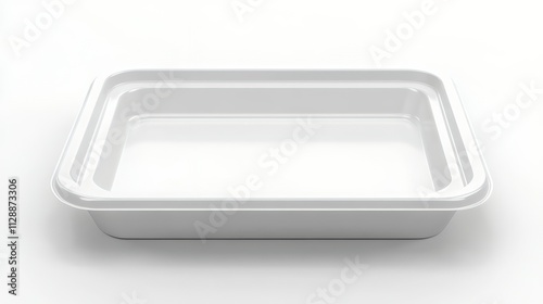 Blank White Food Tray Mockup