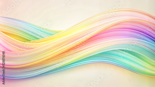 Soft pastel gradient abstract flowing lines