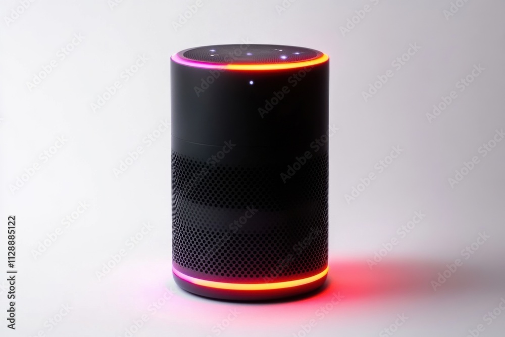 Smart Speaker with Illuminated Base Modern Technology Home Assistant Device Smart Speaker with Illuminated Base Modern Technology Home Assistant Device