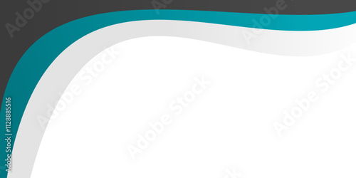 business banner with abstract wave background