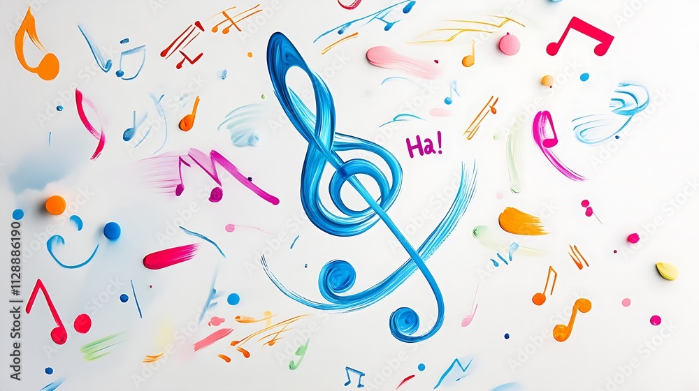 Musical Notes of Laughter for Belly Laugh Day Musical Notes of Laughter for Belly Laugh Day