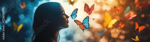 A Woman Surrounded by Color...