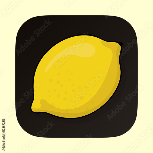 Lemon app icon. Lemon application vector icon