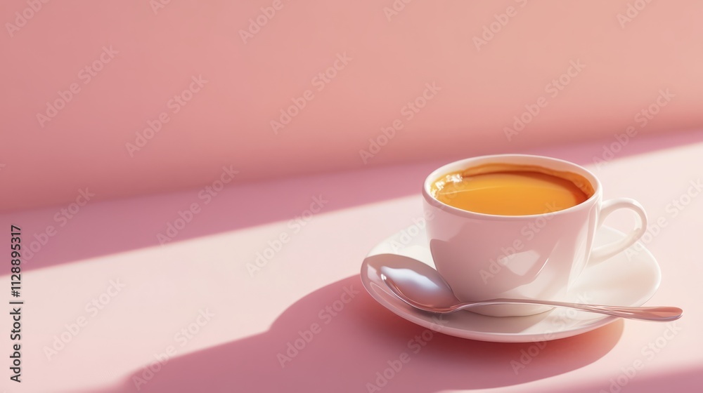 French creme caramel with copy space French creme caramel with copy space