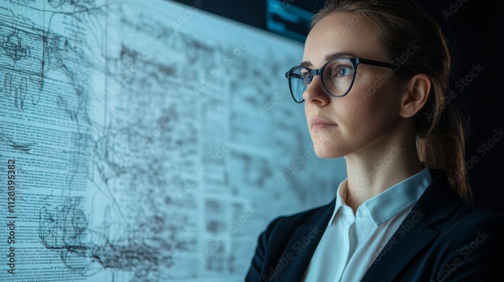 Portrait of Professional Analyzing Historical Documents Portrait of Professional Analyzing Historical Documents