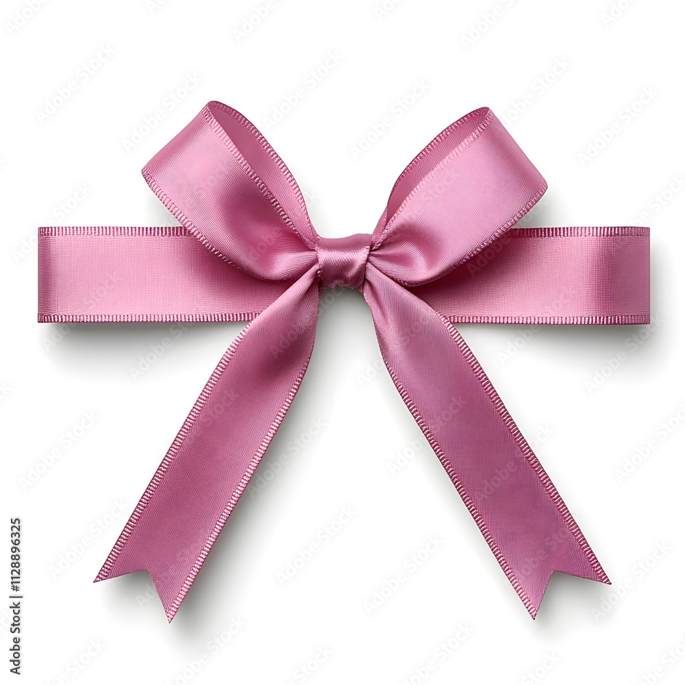 Elegant Satin Pink Ribbon Bow with Smooth Texture Perfect for Gift Wrapping and Decoration Purposes Elegant Satin Pink Ribbon Bow with Smooth Texture Perfect for Gift Wrapping and Decoration Purposes