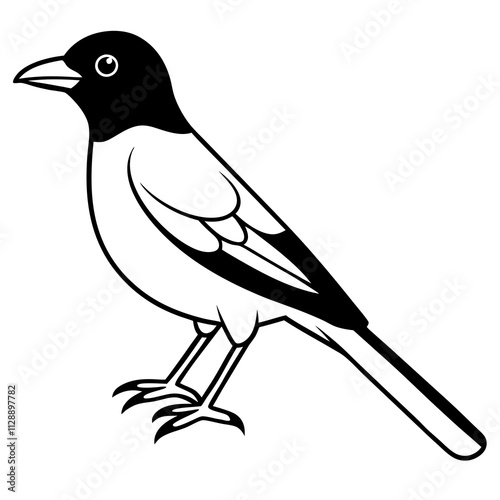 "Oriole Bird Generative AI Vector and Line Art Design for Graphic Projects"