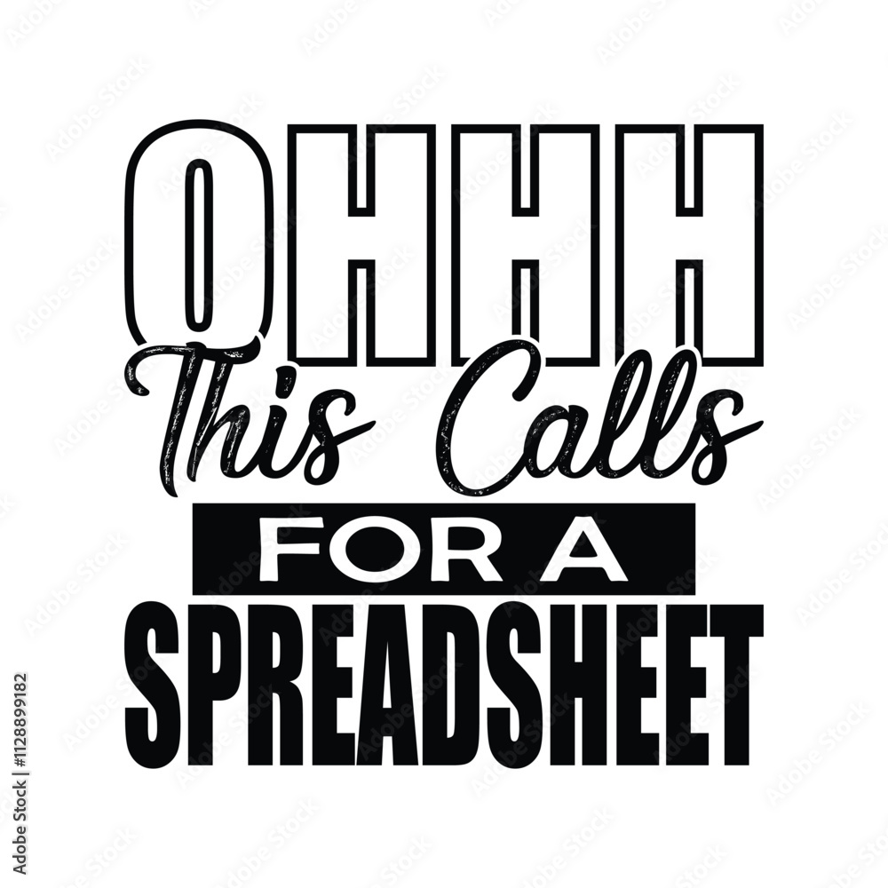 Obraz premium Funny Actuarial Spreadsheet Analyst T-Shirt Design
