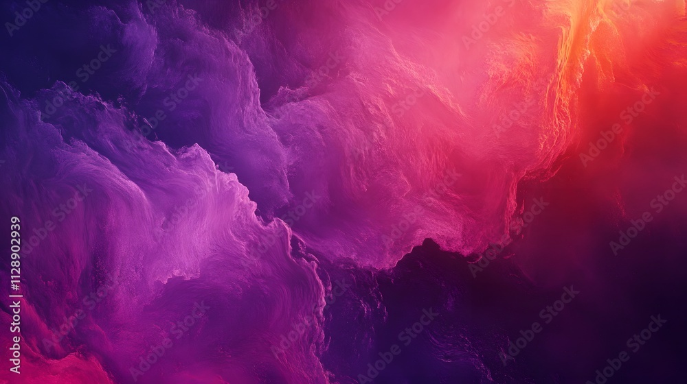 Naklejka premium Abstract Purple and Red Swirling Cloud Formation